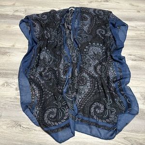 Shop Talulah Blue floral paisley Kimono midi duster